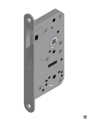 Mortise latch lock latch protrusion 14mm complete stainless steel | GSV-No. 3801 F