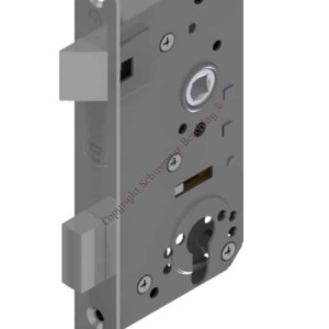 Mortise lock backset 54mm complete stainless steel | GSV-No. 5696 Z left hand