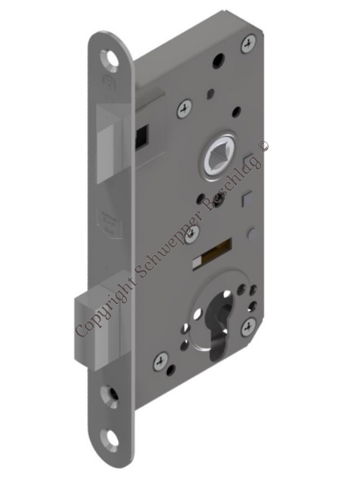 Mortise lock backset 54mm complete stainless steel | GSV-No. 5696 Z