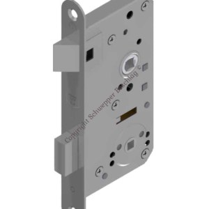 Mortise WC-lock backset 54mm complete stainless steel | GSV-No. 5696 WC left hand