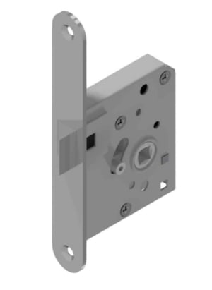 Additional latch lock for 3-Point Locks complete stainless steel latch protrusion 14mm | GSV-No. 2438 FOU