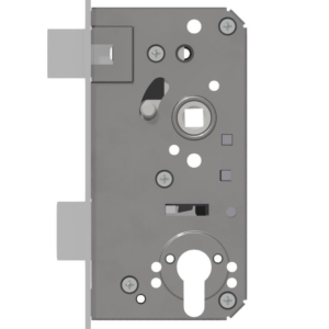 Center lock for 3-Point Locks complete stainless steel latch protrusion 19mm | GSV-No. 2439 ZM