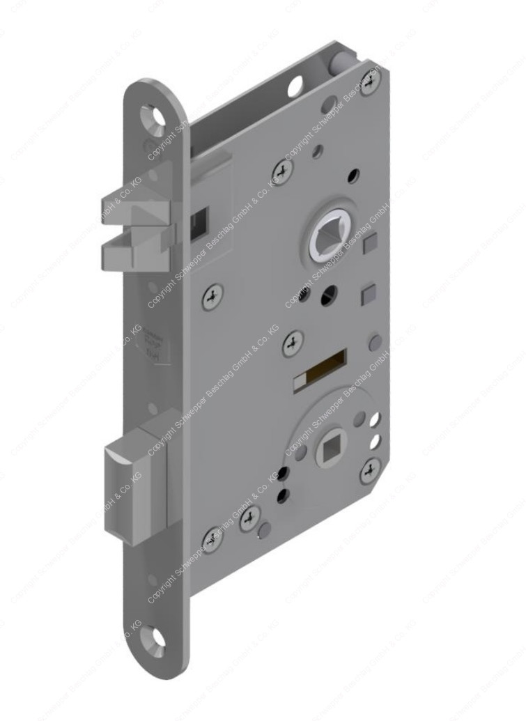 Mortise WC-lock left hand Backset 65mm Stainless Steel ...