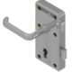 Rim lock for cylinder (stainless steel) with handle 4410 (Brass) preassembled | GSV-No. 3827 Z S001