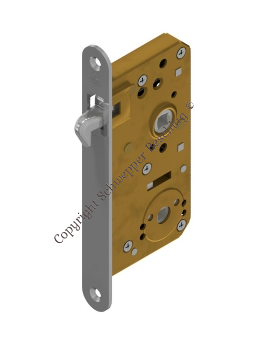 Mortise sliding door lock WC Brass | GSV-No. 3201 SWC