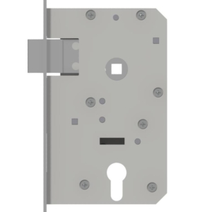Mortise latch lock with wedge latch for doors with strong sealing Stainless steel | GSV-No. 9105 F