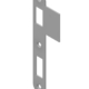 Strike plate for mortises 316 with latch and deadbolt Stainless steel 316L | GSV-No. 316 SB