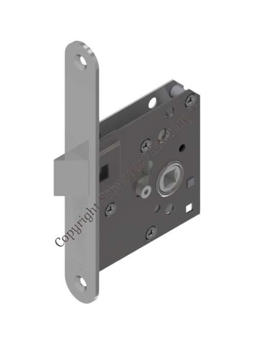Additional latch lock for 3-Point locks Stainless steel 316L backset 55 / 65mm latch protrusion 14 / 16mm | GSV-No. M316 FOU
