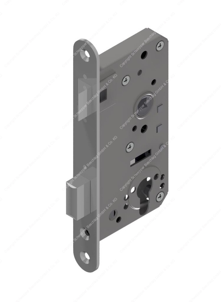 Anti-Panic | Emergency door opening mortise lock for cylinder backset 55 / 65mm Stainless steel 316L anty piracy on board (ISPS) | GSV-No. M316 APZ