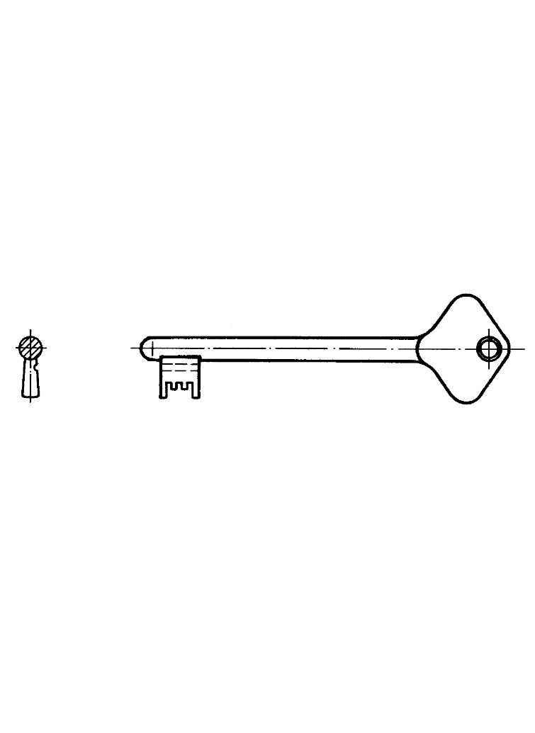 Key 135mm keyed | GSV-No. 1533 C
