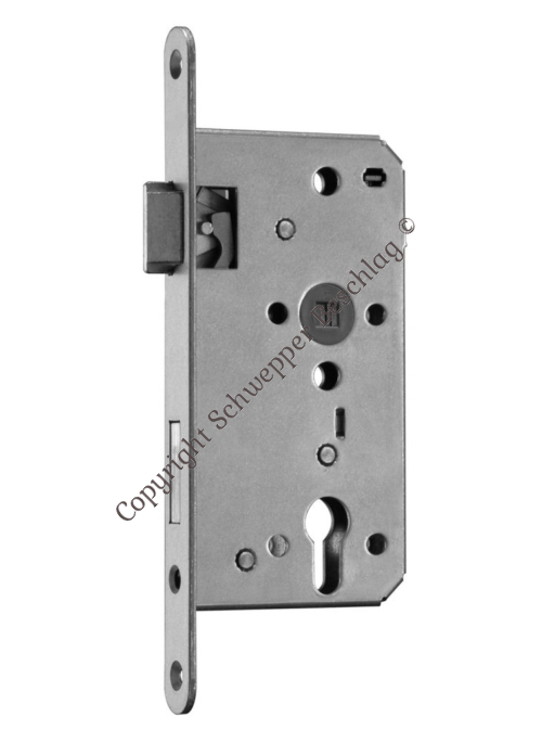 Mortise lock for cylinder backset 65mm Steel | GSV-No. 3262 Z