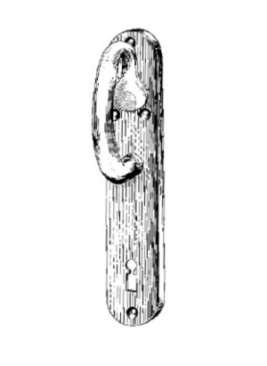 Lever handles for skeleton key Brass | GSV-No. 3259 D
