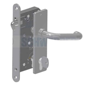 Function video Mortise sliding lock for cylinder with permanent open feature with plates and handles