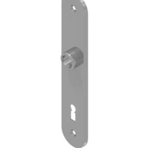 Long plate with key hole brass / stainless steel (304) distancing 75mm for rim locks / mrotises with skeleton key | GSV-No. 3343