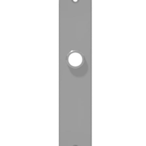 Long plate brass / stainless steel (304) without key hole for rim locks / mortises | GSV-No. 3343 F