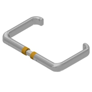 Handles / levers with two sided prolongation for mortises for door thickness 48 - 70mm Brass | GSV-No. 4410 A