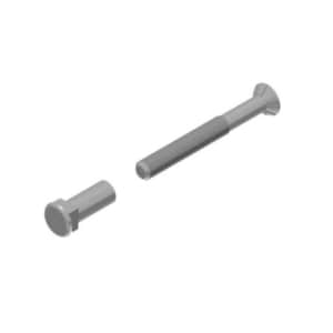 Through fixing bolts M5 x 42 for short plates doorthickness 35-40mm Brass | GSV-No. 6640 K