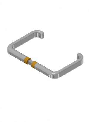 Handles / levers full material Stainless steel with double sided prolongation for mortises | GSV-No. 2210 A