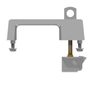 Cabinet latch with push-button grip horizontal and vertical usable for padlocks Brass | GSV-No. 6205