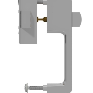 Cabinet latch with push-button grip horizontal and vertical usable Brass | GSV-No. 5605