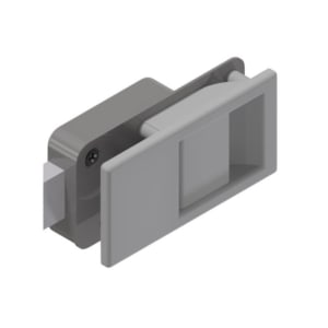 Cabinet latch lock Aluminium-Stainless steel for steel cabinets | 5846