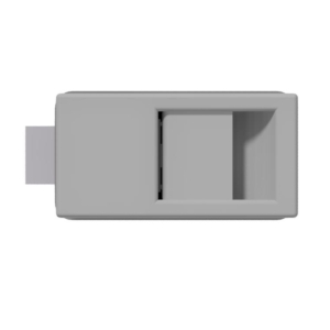 Cabinet latch lock Aluminium-Stainless steel for steel cabinets | 5846