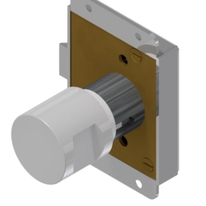 Cabinet lock with cylinder thumbturn left hand and usable Brass | GSV-No. 3711 D