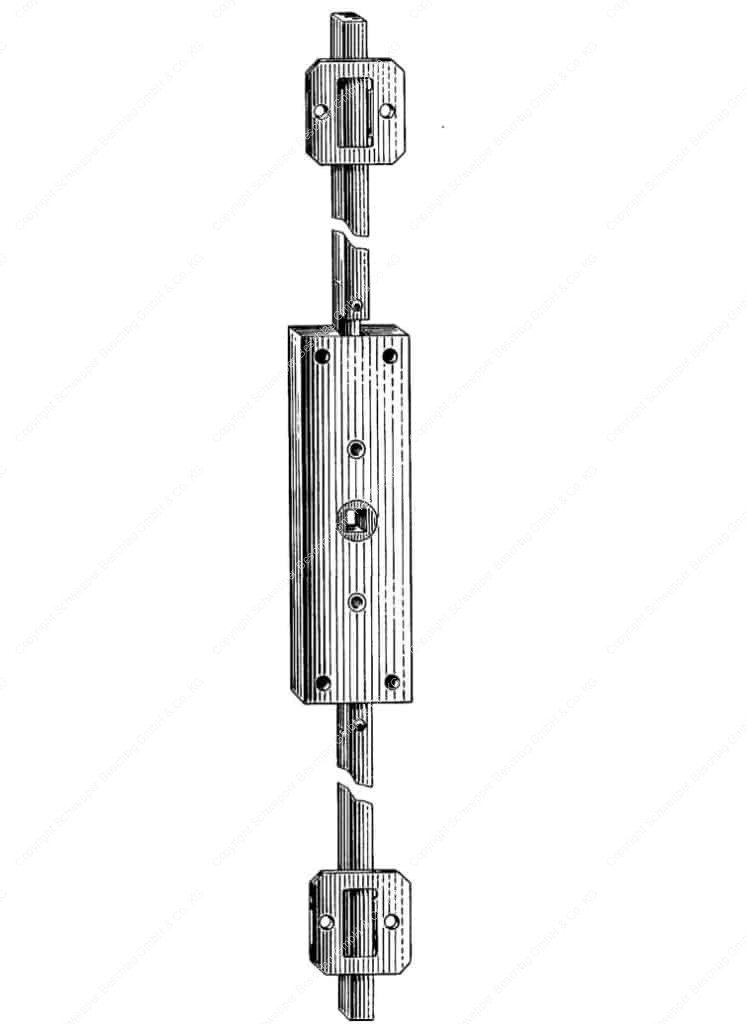 Cabinet locks with espagnolette bolts / Espagnolette locks Archive ...