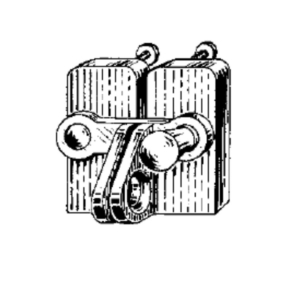 Wardrobe fastener Brass / Aluminium | GSV-No. 6286
