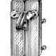 Wardrobe fastener Brass / Aluminium | GSV-No. 6296
