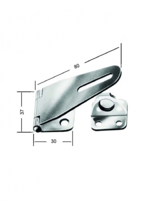 Hasp and staple rolled Stainless steel | 8048