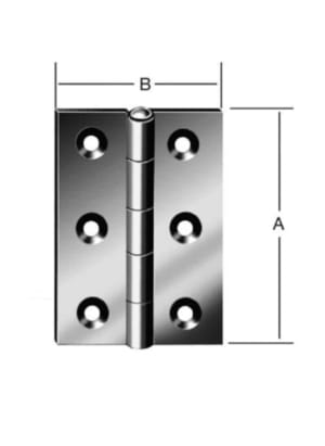 Rolled hinge pin riveted Stainless steel | GSV-No. 8001