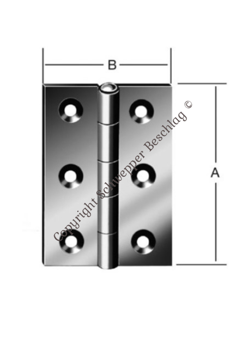 Rolled hinge pin riveted Stainless steel | GSV-No. 8001