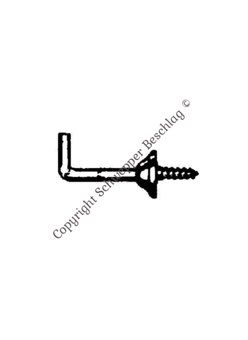Key hook length 20mm / 24mm / 31mm Brass | GSV-No. 2600