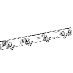 Schlüsselhakenleiste Aluminium | GSV-Nr. 3567