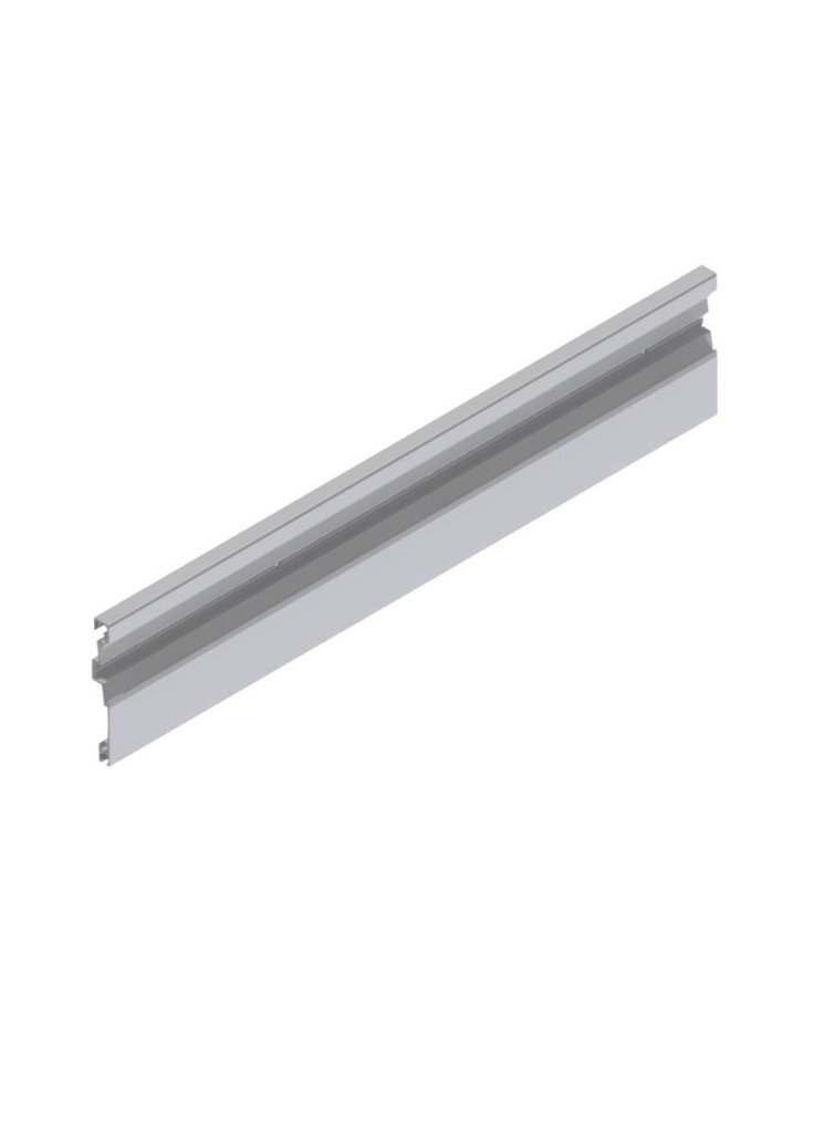 Skirting board profile Sl 3m with fixing holes for screws Aluminium | GSV-No. 6709 B