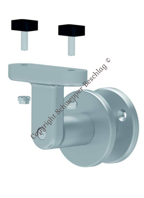 Handrail support Aluminium with cover rose | GSV-No. 2332