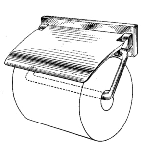 Papierrollenhalter mit Deckel Aluminium | GSV-Nr. 5739 D