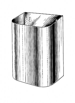 Waste bucket Aluminium | GSV-No. 5746
