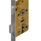 Mortise lock for cylinder backset 40 / 50mm distancing 60mm with horizontal through holes Brass | GSV-No. 4040 Z