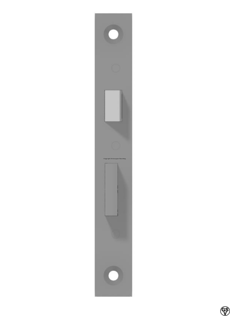 Einsteckschloss für Buntbartschlüssel Dorn 30mm Messing | GSV-Nr. 968