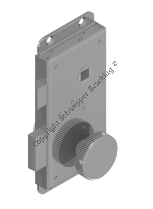Rim lock with thumbturn / cylinder Brass | GSV-No. 928 ZK