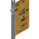 Mortise latch lock with antivibration latch backset 40 / 50mm distancing 60mm with horizontal through holes Brass | GSV-No. 4040 FK