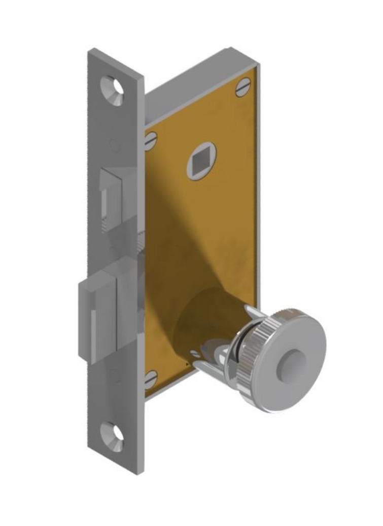 Mortise lock with thumbturn cylinder keyed to differ Brass | GSV-No. 868 ZK