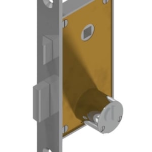 Mortise lock with double cylinder keyed to differ Brass | GSV-No. 868 Z