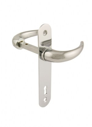 Handle with plates doorthickness 18 - 25mm Brass | GSV-No. 5928
