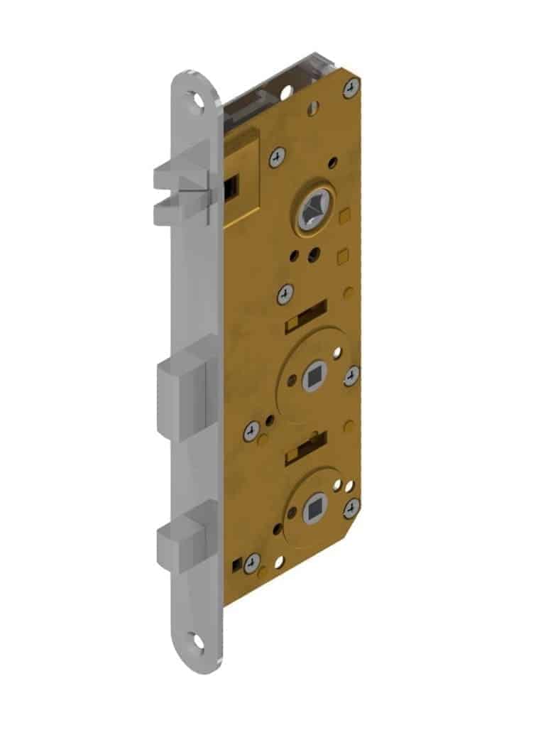 Special Toilet door locks for inserted sanitary units with long plates